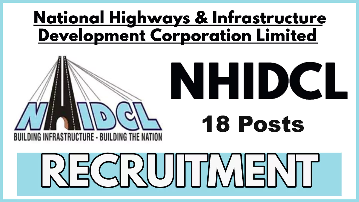 NHIDCL Recruitment 2025 PDF, Apply for Consultant and Associate Posts